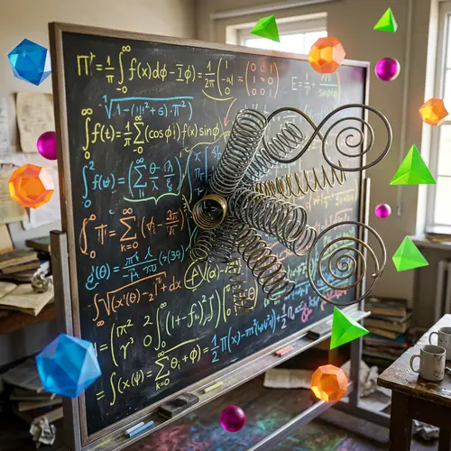 Bold Mathematical Challenges: Vibrant & Spirited Image