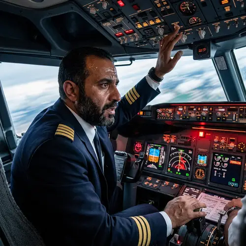 Pilot in Crisis: Diving Airplane Scene