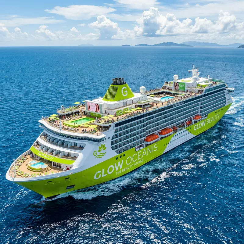 Lime Green Beauty Brand Cruise Ship Adventure