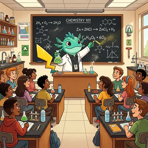 Pikachu Chemistry Master - Fun Learning Experience