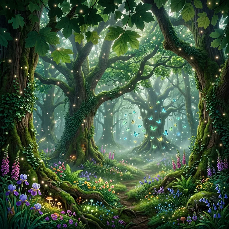 Whimsical Enchanted Forest - Mystery & Magic Whimsical Enchanted Forest - Mystery & Magic