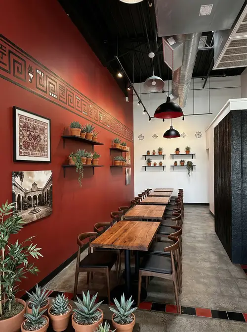 Vibrant Mexican Color Theme for Dining Spaces