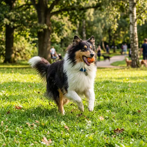 Playful Collie: Fun and Joyful Moments