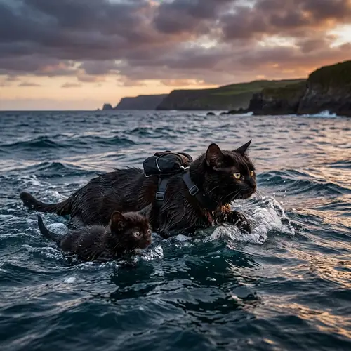 Thrilling Tale of a Skydiving Cat and Kitten | Survival Journey