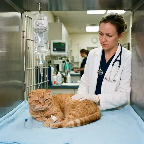 Adorable Scottish Red Cat Allergic Reaction Realism