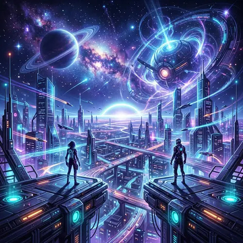 Futuristic Trance Album Cover Art
