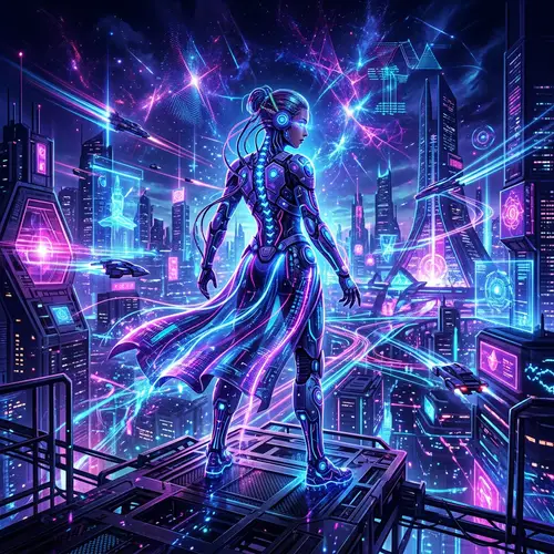 Futuristic Cybernetic Trance Album Art