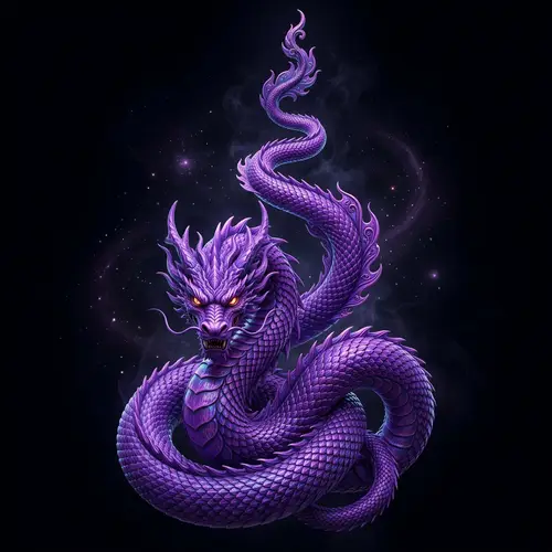 Asian Dragon Viper 3D Illustration for Shirt or Tattoo Design
