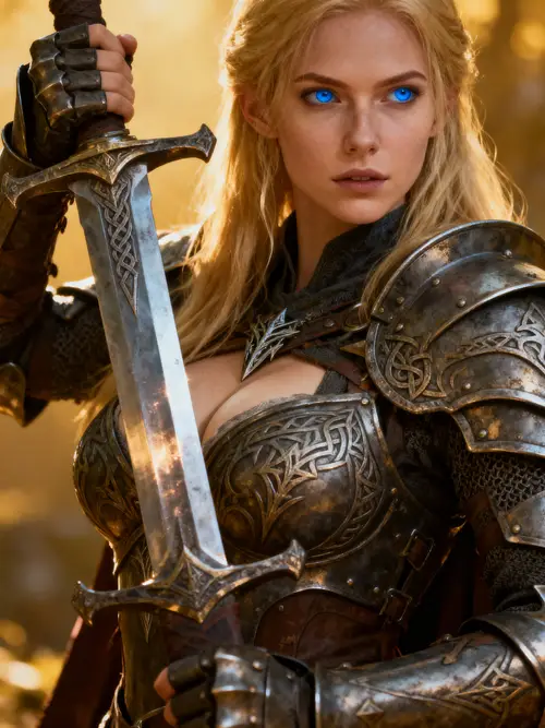 Nordic Warrior Woman from Skyrim