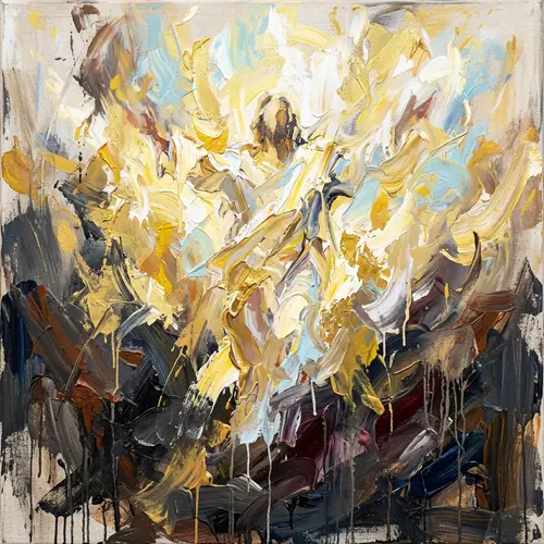 Abstract Expressionism of Jesus' Resurrection