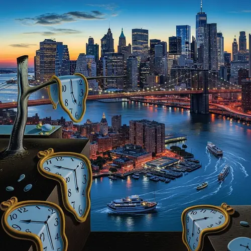 The Persistence of Memory Meets New York City