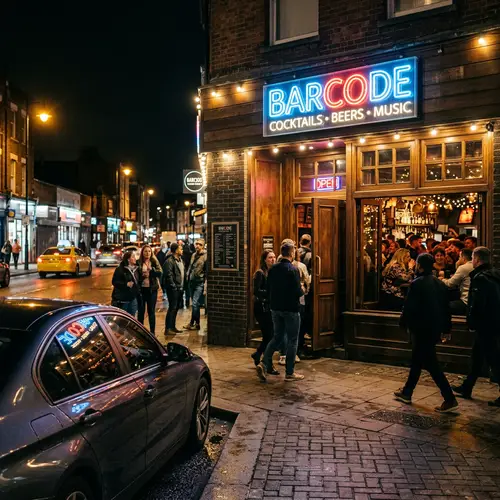 Barcode Bar: A Lively Nighttime Experience