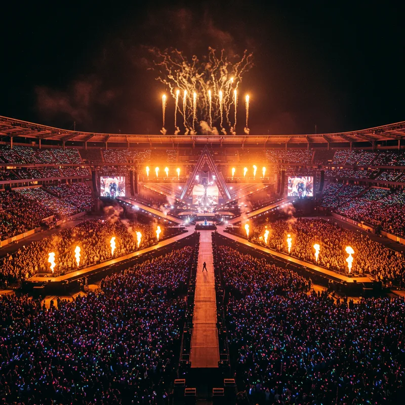 Futuristic Stadium Concert Experience