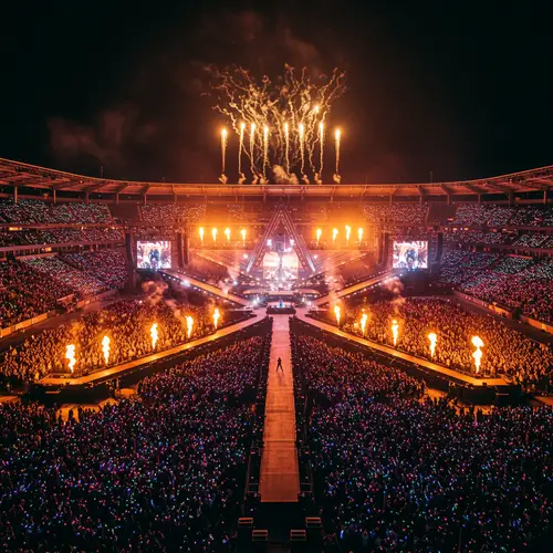 Futuristic Stadium Concert Experience