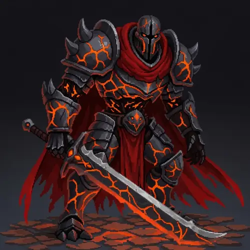 The Hollow: A Towering Revenant in Charcoal Armor