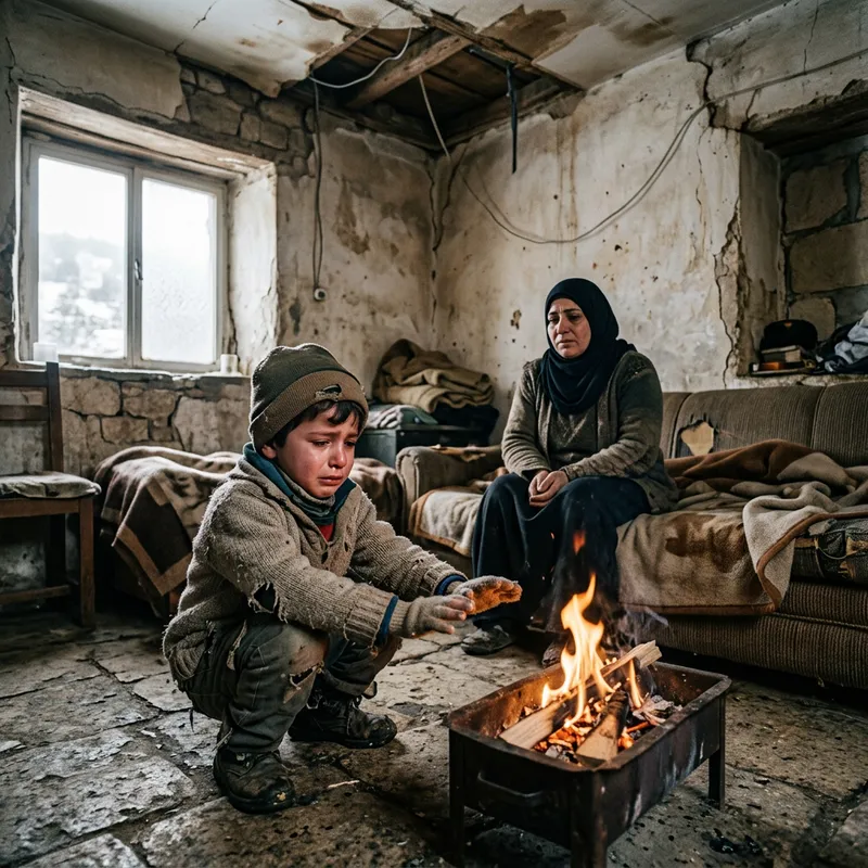 Heartbreaking Portrait: Desperation and Resilience in a Humble Lebanese Home