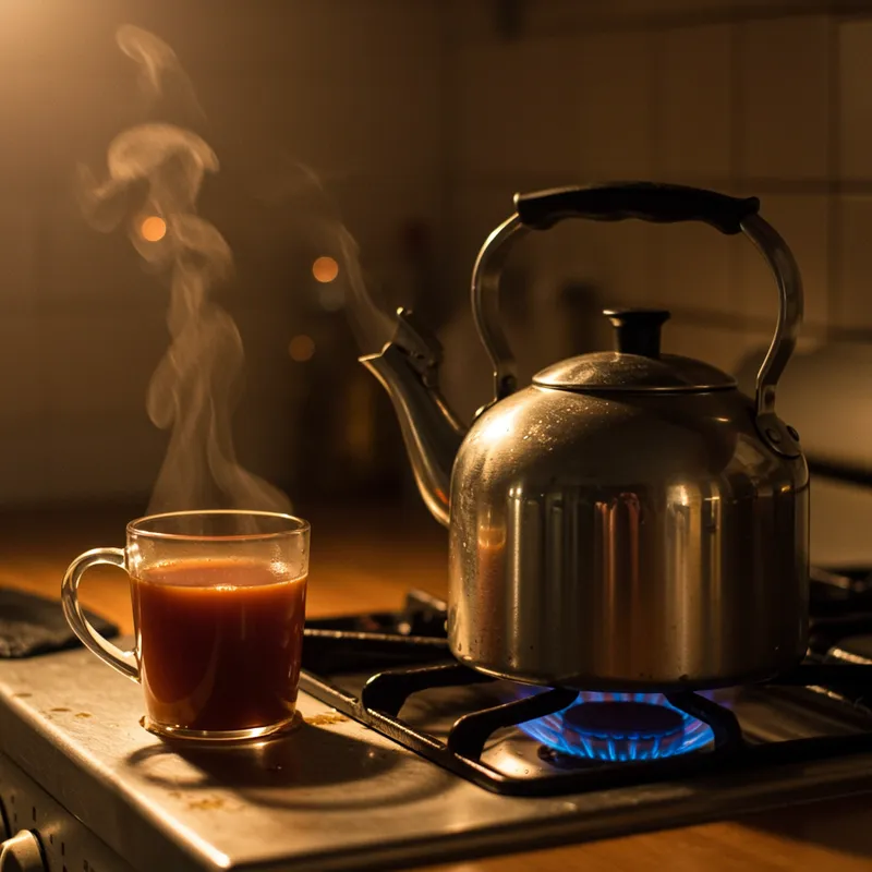 Relaxing Tea Moments at Night