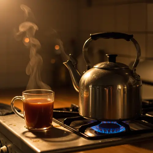 Relaxing Tea Moments at Night