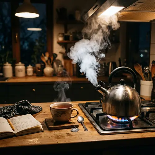 Relaxing Tea Moments at Night