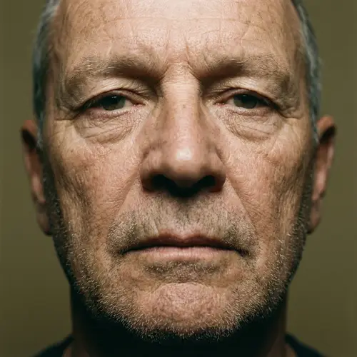 Detailed Human Head Portrait: Skin Texture and Expression