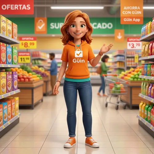 Friendly 3D Character for Güin Mobile App