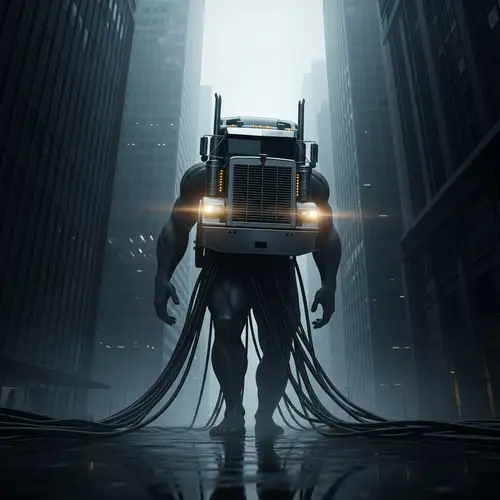 Colossal Urban Creature: A Dystopian Vision