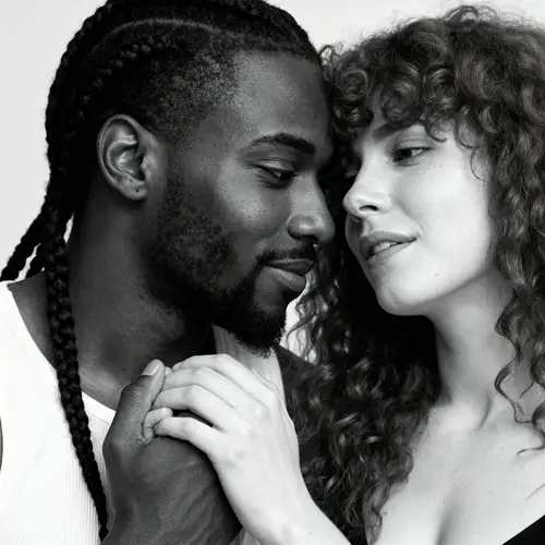 Black and White Couple: Love in Diversity