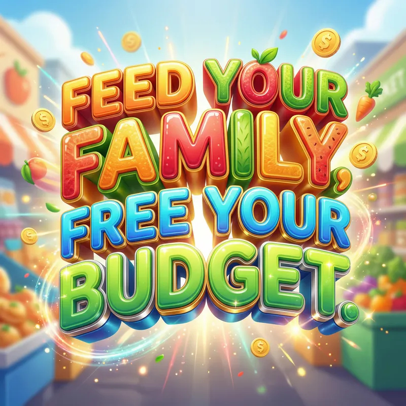 Vibrant 3D Text Effects for Family Budgeting Posters Vibrant 3D Text Effects for Family Budgeting Posters