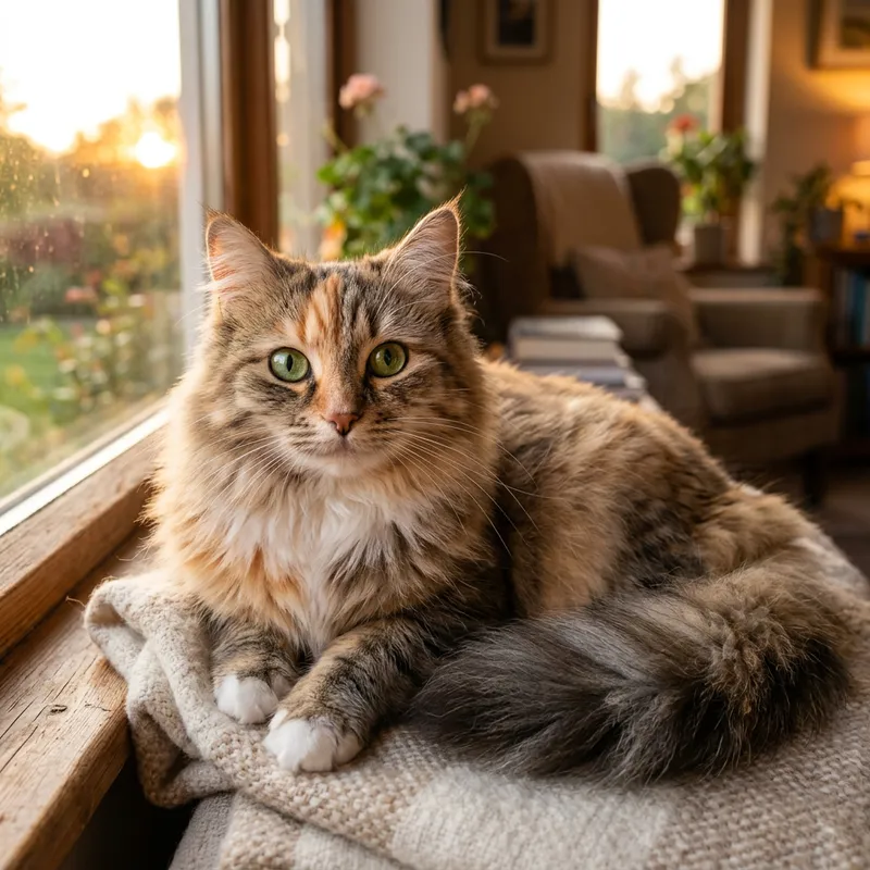 Stunning House Cat with Captivating Green Eyes Stunning House Cat with Captivating Green Eyes
