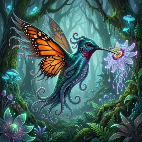 Imaginative Fusion Artwork & Hybrid Designs