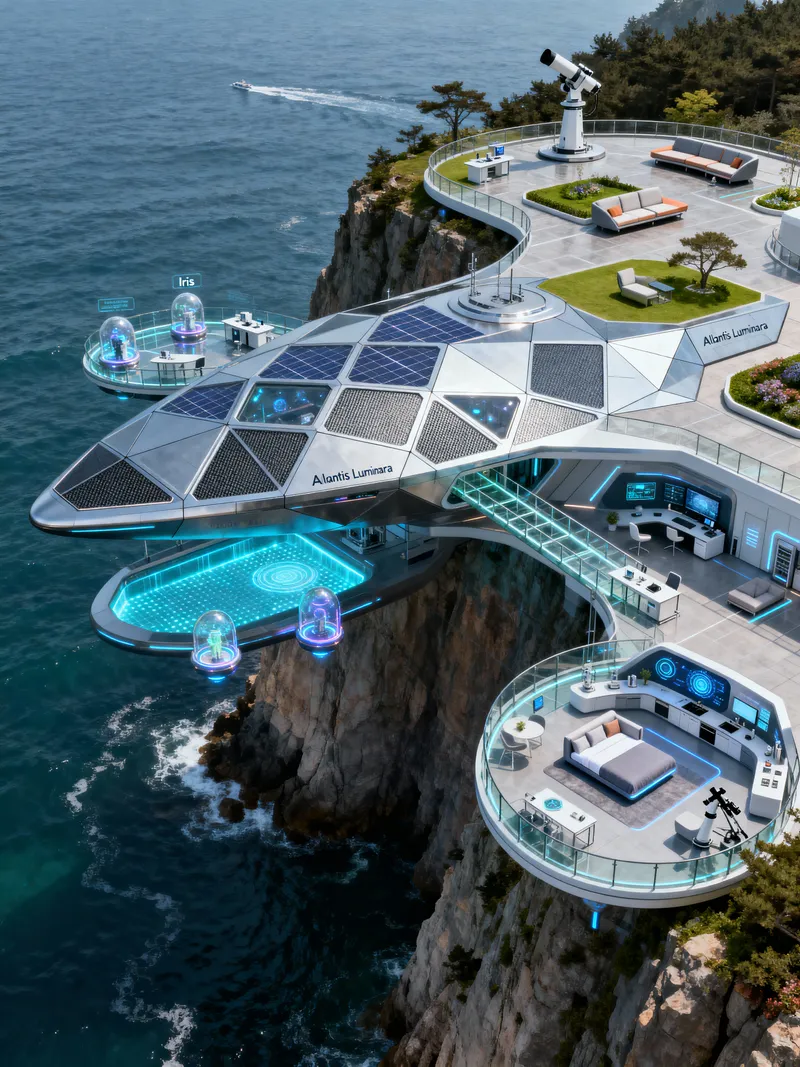 Explore Atlantis Lumina: Innovative Research Mansion Explore Atlantis Lumina: Innovative Research Mansion