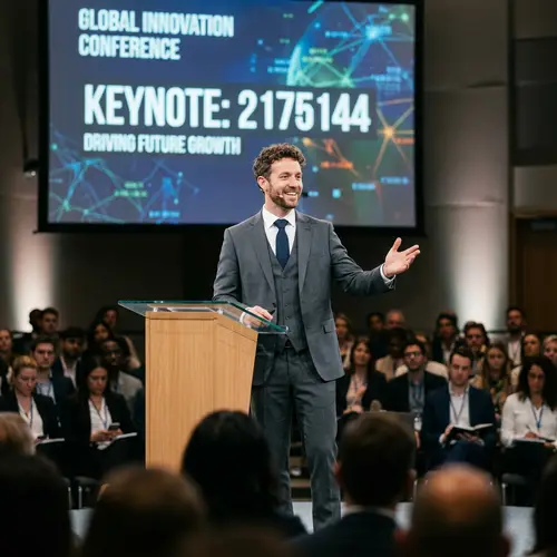 Keynote Speaker Model at Conference