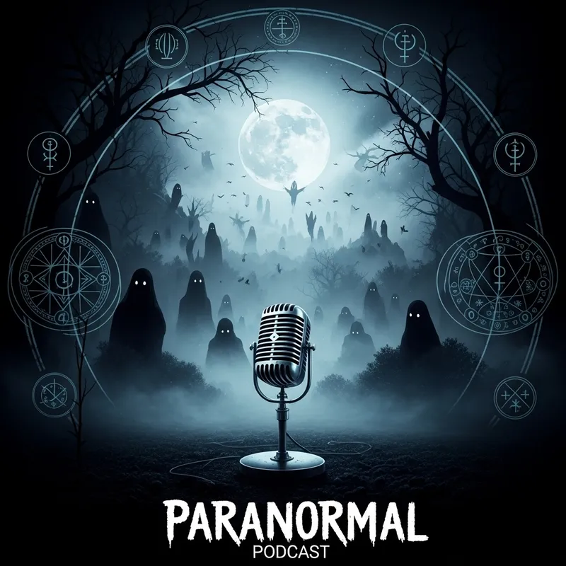Paranormal Podcast Cover | Dark & Mysterious Design