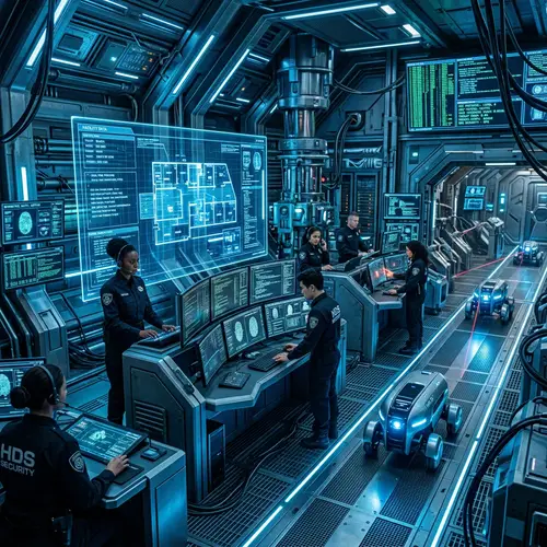 Futuristic Security System | Advanced Technology Scene