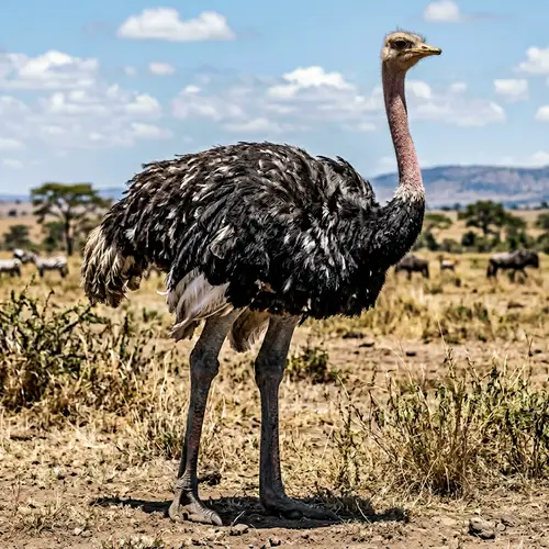 Common Ostrich: A Detailed View on the Savannah