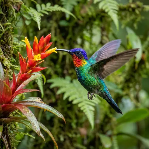 Fiery-Throated Hummingbird: A National Geographic Photo