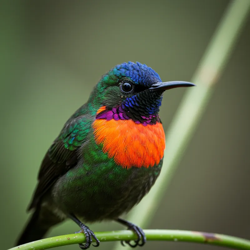 Fiery-Throated Hummingbird: A National Geographic Photo