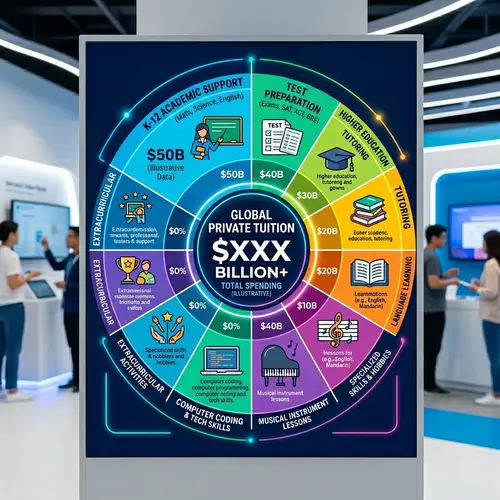 Global Private Tuition Expenditure Infographic