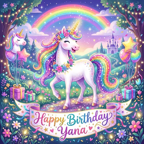 Unicorn Birthday Celebration for Yana
