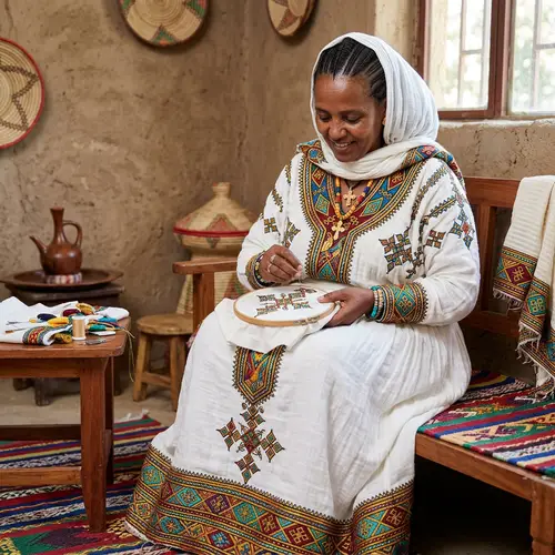 Beautiful Habesha Embroidery Designs Online