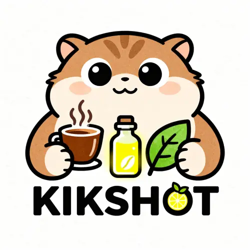 KIKSHOT Cute Mascot Logo Design for Beverages