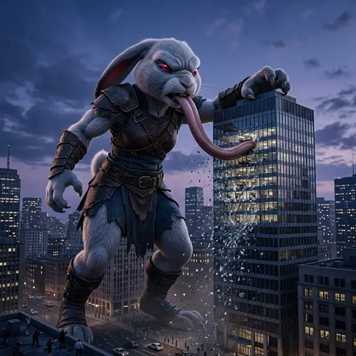 Transformed Bunny: A Spellbound City Giant