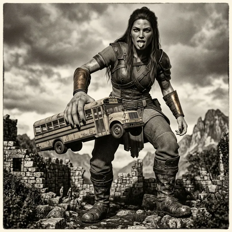 Monumental Lara Croft: An Iconic Rendering of a Futuristic Gaming Heroine Monumental Lara Croft: An Iconic Rendering of a Futuristic Gaming Heroine