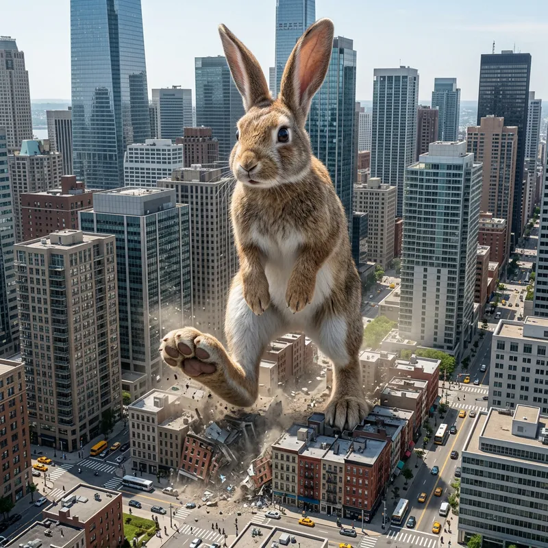 Giantess Judy Hopps: A Fantasy Urban Landscape