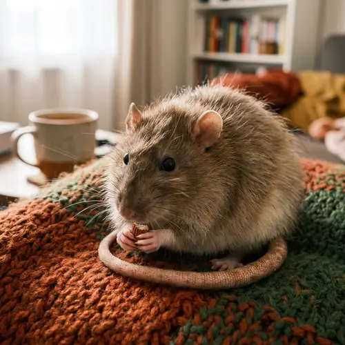 Furry Rat: Nature's Adorable Rodent