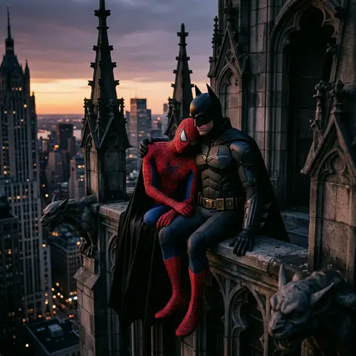 Batman Kisses Spider-Man: A Gothic Romance