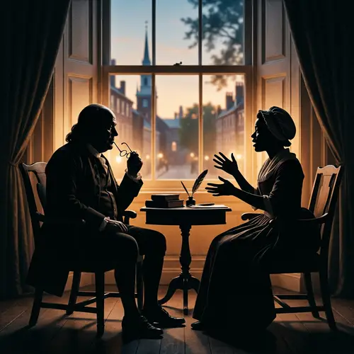 Franklin & Wheatley: A Historical Silhouette Scene