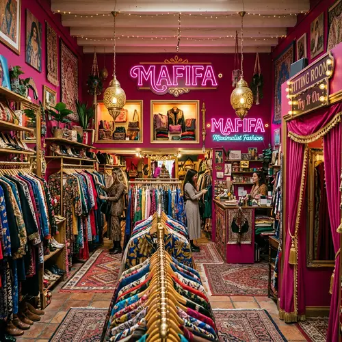 Maximalist Clothing Store Design with MAFIFA Touch