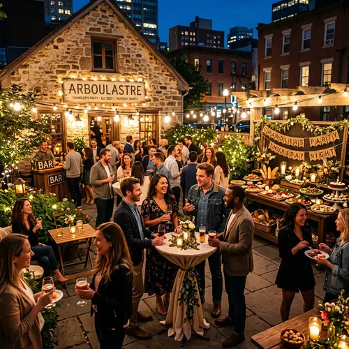 Chandler's Party at Arboulastre: Urban Evening Celebration