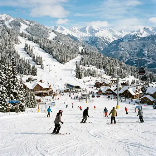 Skiing in a Natural Wonderland | Mountain Trails and Chalets